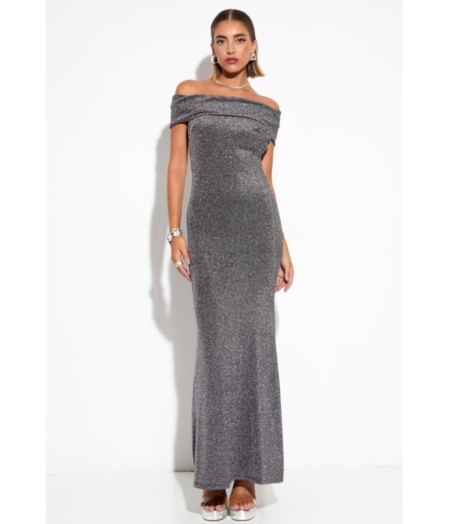 VESTIDO FIESTA HOMBRO DESCUBIERTO