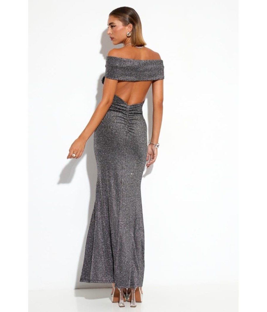 VESTIDO FIESTA HOMBRO DESCUBIERTO