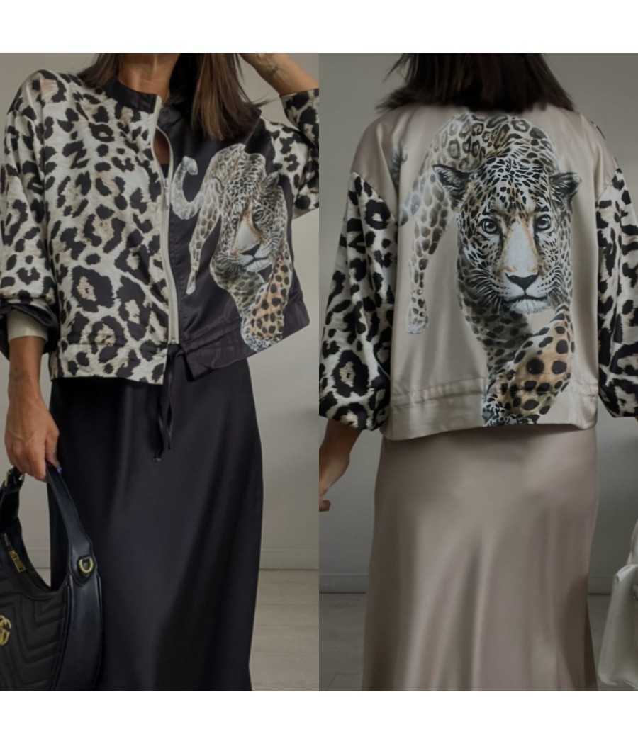 BOMBER COMBINADA LEOPARDO