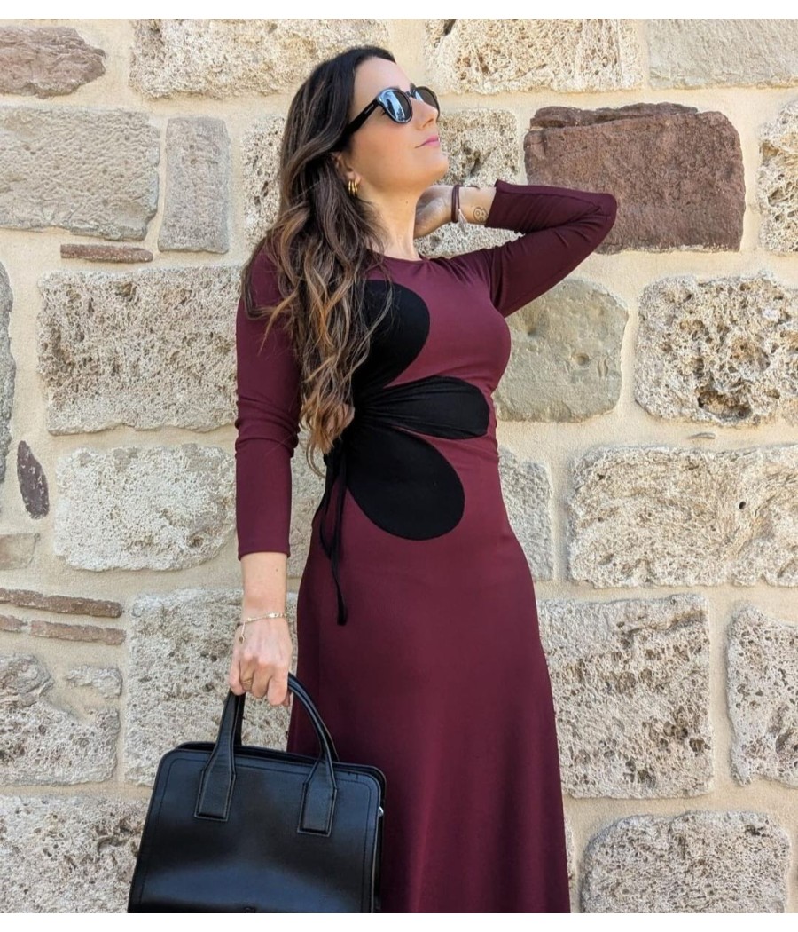 VESTIDO LARGO FLOR
