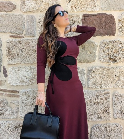 VESTIDO LARGO FLOR