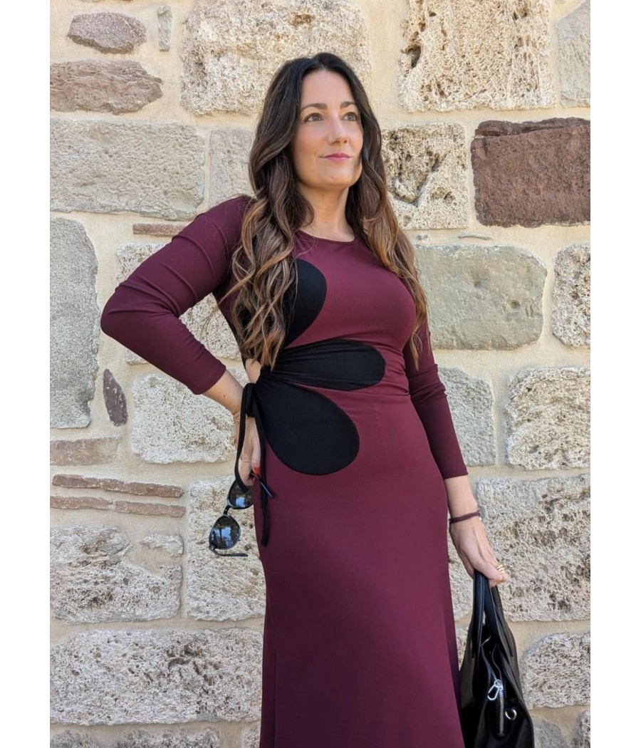 VESTIDO LARGO FLOR