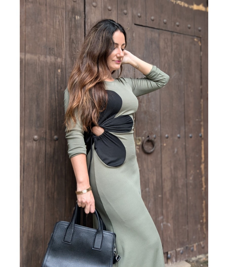 VESTIDO LARGO FLOR