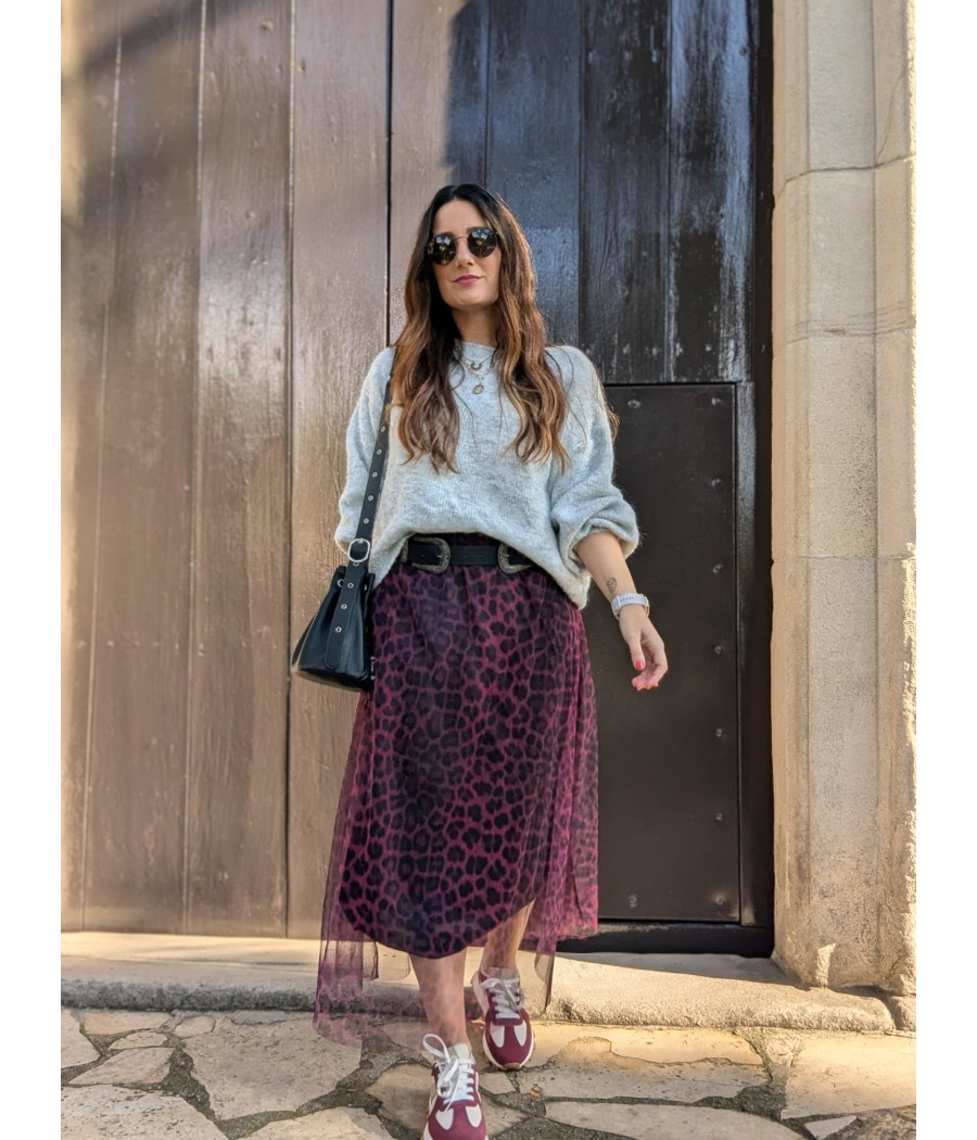 FALDA TUL ANIMAL PRINT