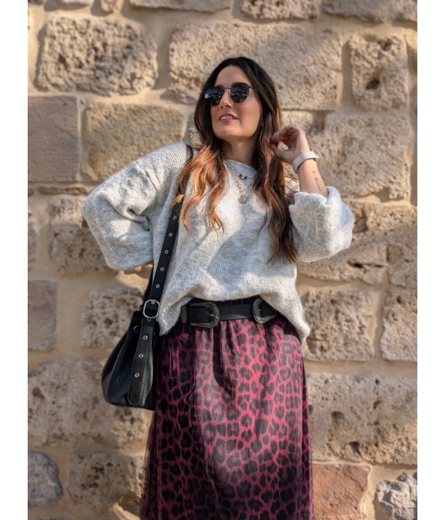 FALDA TUL ANIMAL PRINT