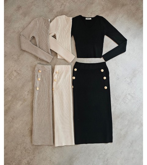 CONJUNTO JERSEY Y FALDA