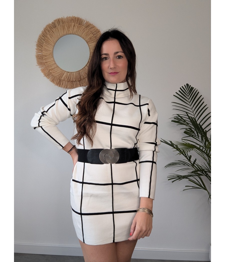 VESTIDO CUADROS OVERSIZE