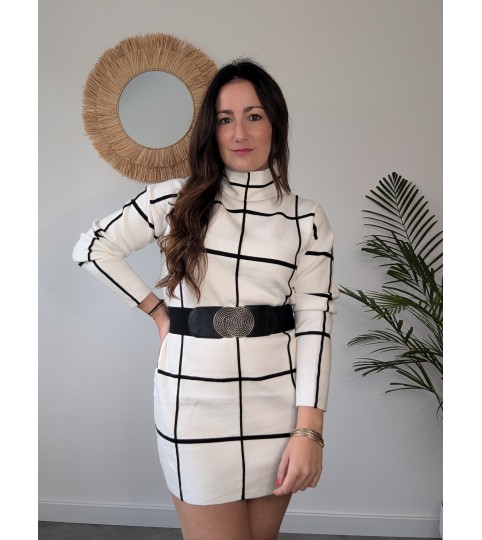 VESTIDO CUADROS OVERSIZE