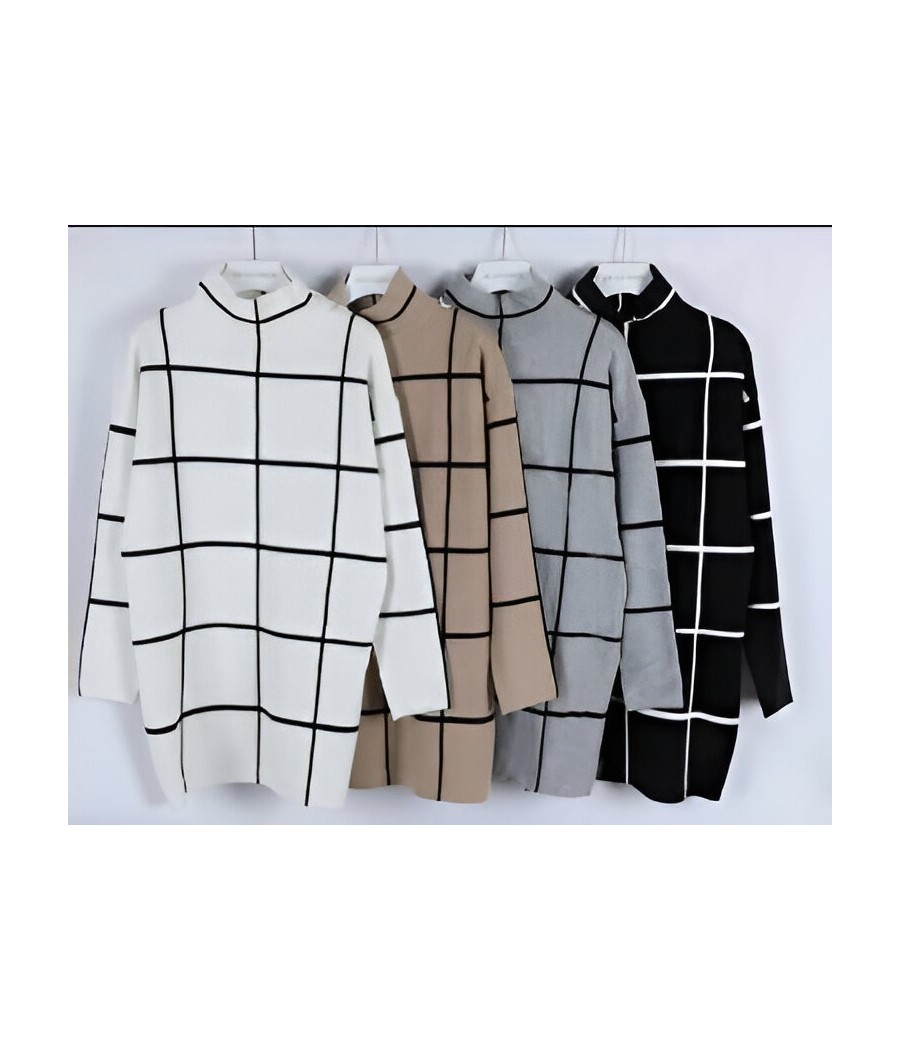 VESTIDO CUADROS OVERSIZE