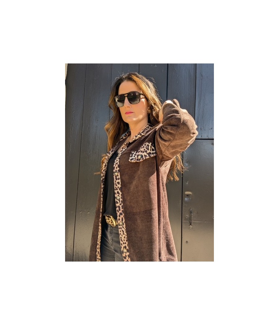 CAMISA DE PANA ANIMAL PRINT