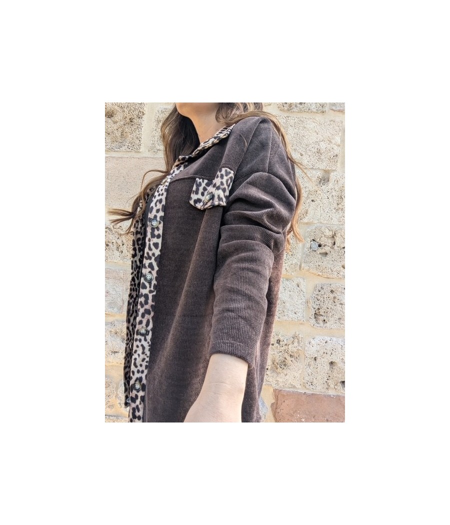 CAMISA DE PANA ANIMAL PRINT