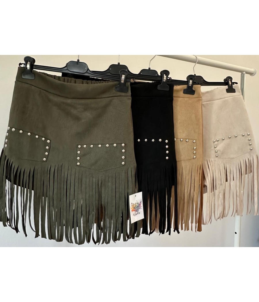 FALDA PANTALON CON FLECOS