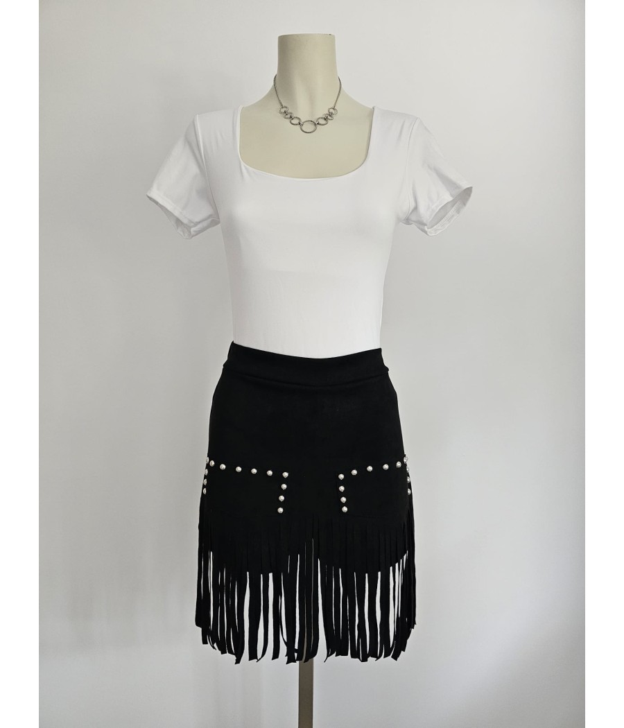 FALDA PANTALON CON FLECOS